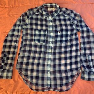 Hollister Checked Button Down Shirt